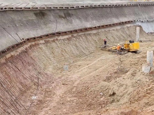 行唐基坑边坡加固
